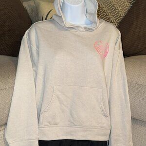 Old Navy Girls cream colored hoodie sweatshirt
